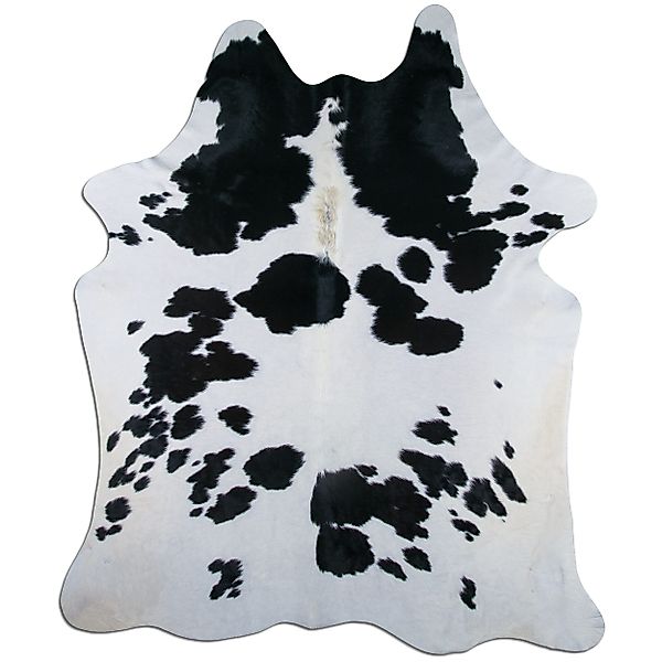 Livorio Fellteppich - schwarz weiß / günstig online kaufen