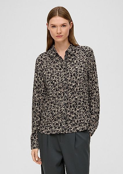s.Oliver Langarmbluse Bluse Hemdbluse aus Viskose günstig online kaufen