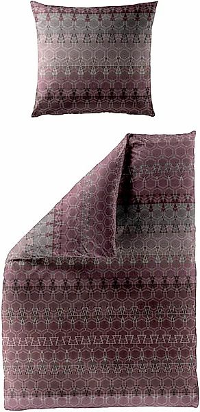 BIERBAUM Bettwäsche »5276« 2 Stk. tlg. Mako-Satin, 100 % Baumwolle, pflegel günstig online kaufen