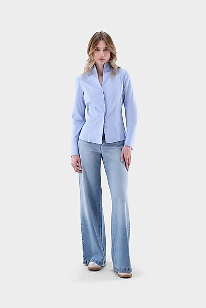 Kelchkragenbluse aus Popeline günstig online kaufen