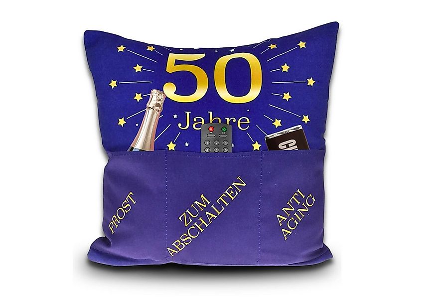 Bada Bing Dekokissen Kissen zum 50sten Geburtstag mit Taschen zum befüllen günstig online kaufen