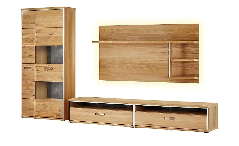 Woodford Wohnwand  Felino ¦ holzfarben ¦ Maße (cm): B: 342 H: 201 T: 52.0 K günstig online kaufen
