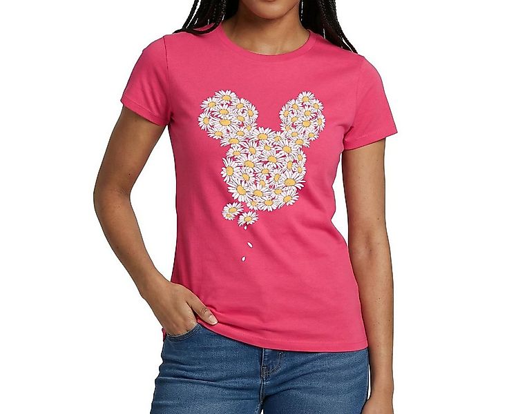 Spreadshirt T-Shirt Mickey & Minnie Mickey Mouse Aus Gänseblümchen Frauen T günstig online kaufen
