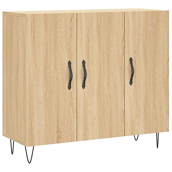 vidaXL Sideboard Sonoma-Eiche 90x34x80 cm Holzwerkstoff 828103 günstig online kaufen