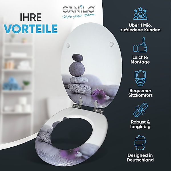 Sanilo WC-Sitz Energy Stones, mit Absenkautomatik, günstig online kaufen