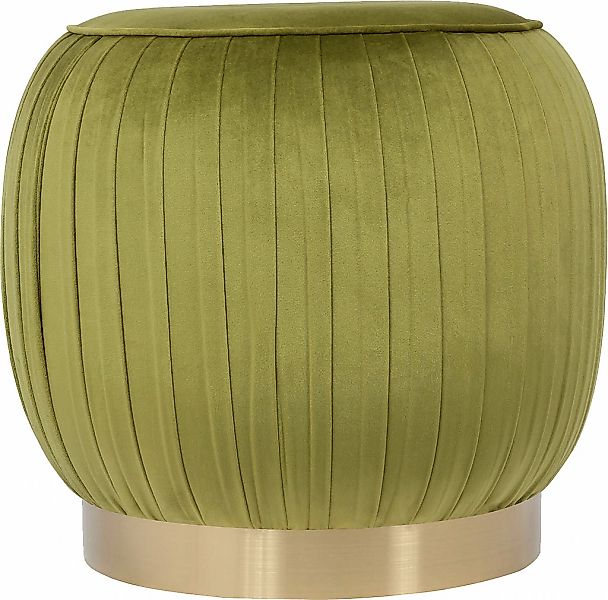 Kayoom Polsterhocker "Hocker Lyla 125, Edler Touch durch goldenen Sockel, S günstig online kaufen