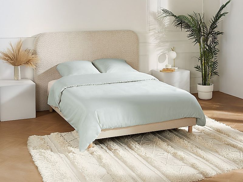 Bettwäsche-Set aus Satin 108 Fäden/cm² – Bettbezug 240 x 260 cm + 2 Kissenb günstig online kaufen