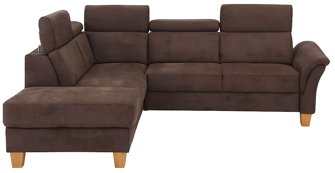 Home affaire Ecksofa "Conville L-Form", Federkern, wahlweise mit Bettfunkti günstig online kaufen