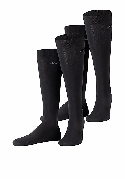 JOOP Kniestrümpfe "premium essentials", (2 Paar), mit Logoschriftzug am Bun günstig online kaufen