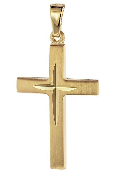 trendor Kreuzanhänger Kreuz- 585 Gold/14 Karat günstig online kaufen