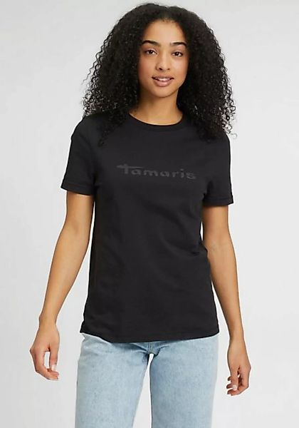 Tamaris T-Shirt mit Rundhalsausschnitt - NEUE KOLLEKTION günstig online kaufen