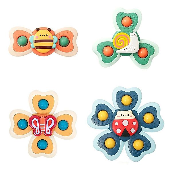 DOPWii Lernspielzeug Baby Saugnapf Fingerkreisel, Cartoon günstig online kaufen