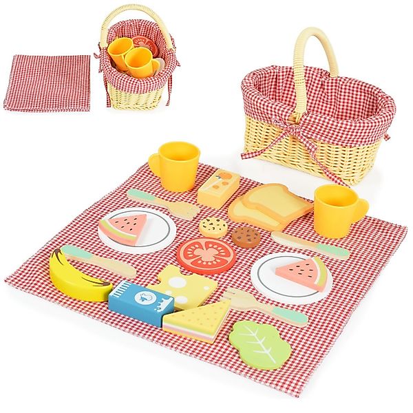 Tooky Toy Spiellebensmittel Spielzeug Picknickkorb TK454, günstig online kaufen