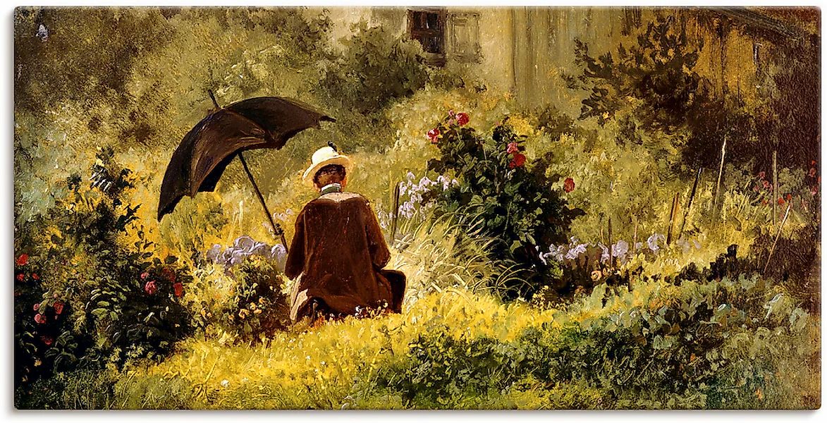 Artland Leinwandbild "Der Maler im Garten" Mann 1 Stk. tlg. auf Keilrahmen günstig online kaufen