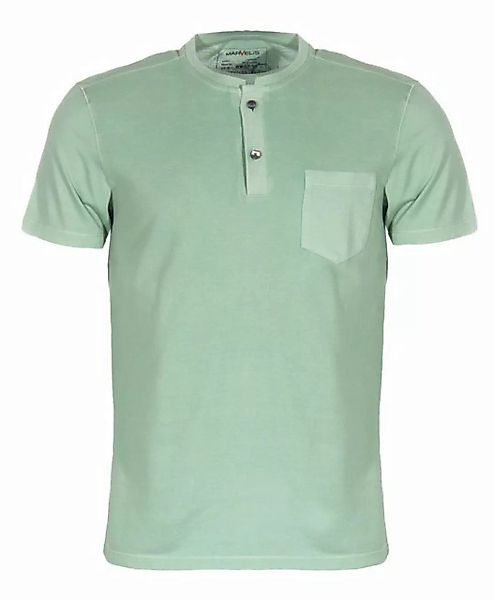 MARVELIS Poloshirt Poloshirt - Casual Fit - Stehkragen - Einfarbig - Grün günstig online kaufen
