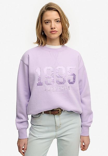 Superdry Sweatshirt VARSITY SATIN APPLIQUE CREW günstig online kaufen