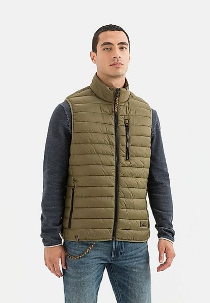camel active Steppweste aus recyceltem Polyester ärmellos Stehkragen mit St günstig online kaufen