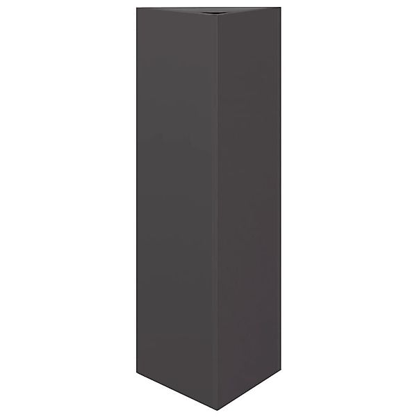 vidaXL Blumentopf Pflanzkübel Schwarz Dreieckig 30x26x75 günstig online kaufen