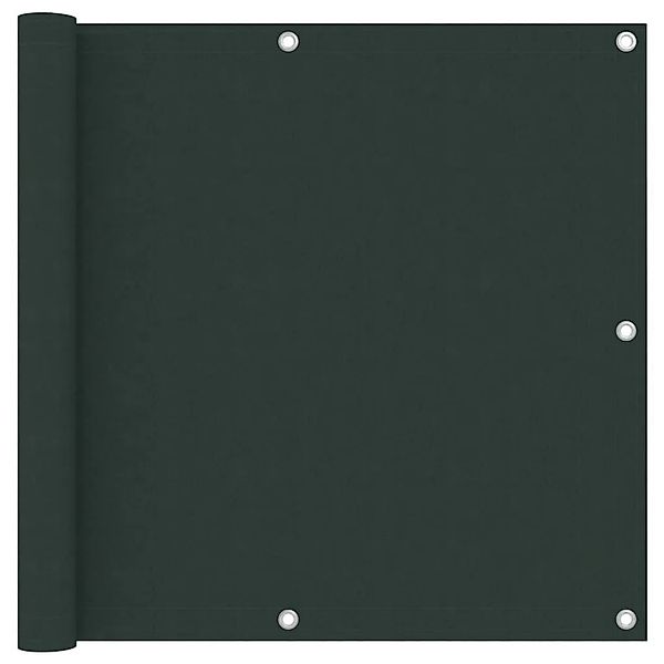 vidaXL Balkon-Sichtschutz Dunkelgrün 90x600 cm Oxford-Gewebe 135003 günstig online kaufen