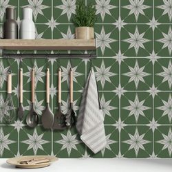 Coonoor Fliesenaufkleber Küchenfliesenaufkleber, wasserdichte Fliesenaufkle günstig online kaufen