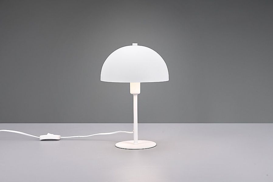 my home Schreibtischlampe MANON, Tischlampe Pilzform Höhe 31cm Ø 20cm, exkl günstig online kaufen