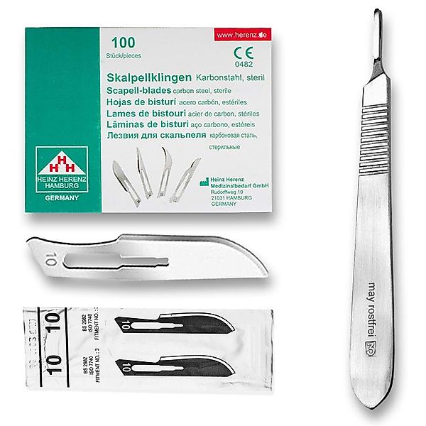 May Cuttermesser Set 100 Stück Skalpellklingen günstig online kaufen