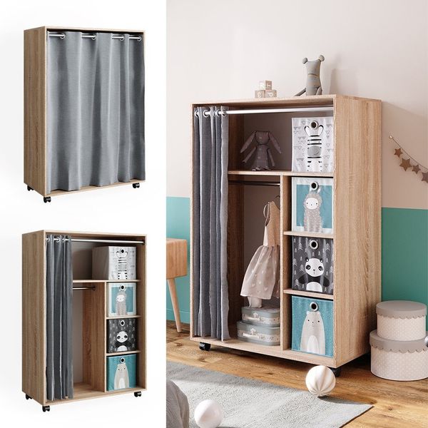 Vicco Kleiderschrank Doros, Sonoma, 100 x günstig online kaufen