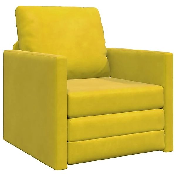 vidaXL Schlafsofa Dunkelgelb 74 x 77 x 81 cm Samt 4106618 günstig online kaufen