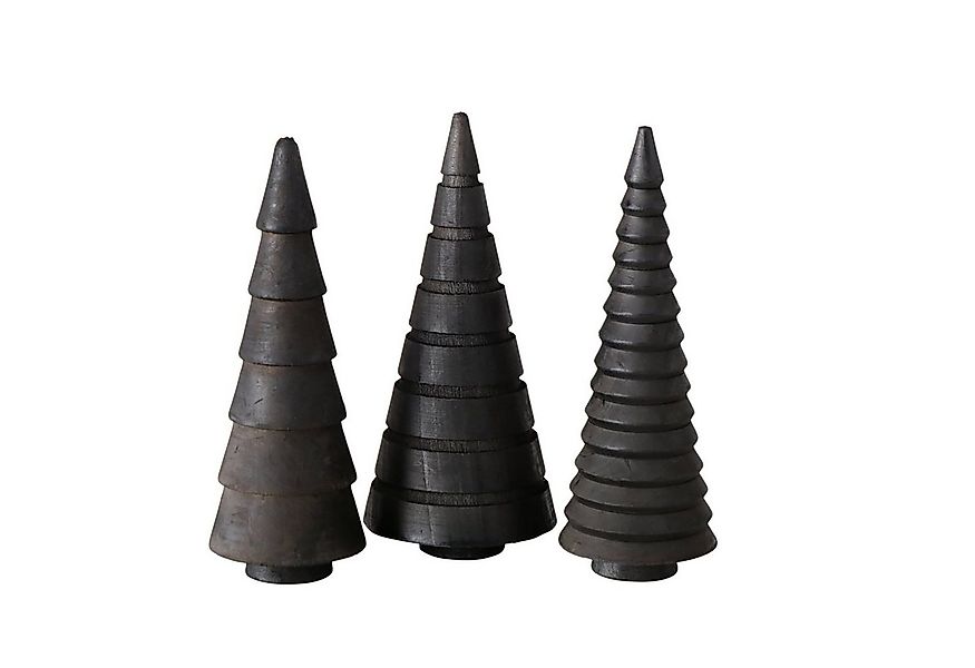 Spetebo Dekobaum Tanne aus Kiefernholz (Weihnachtsbaum Figur, 3 St., Set Ti günstig online kaufen