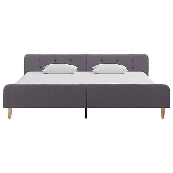 furnicato Bettgestell Hellgrau Stoff 180×200 cm (1-tlg) günstig online kaufen