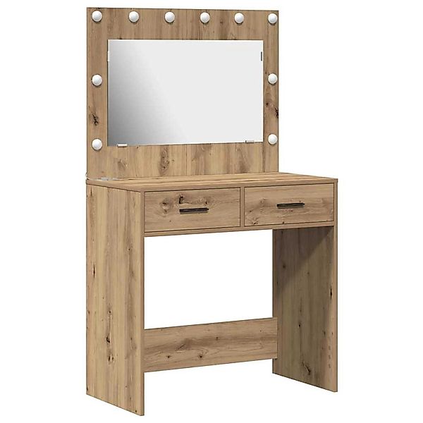 vidaXL Schminktisch Artisan-Eiche 78,5 x 41 x 135 cm Holzwerkstoff 865036 günstig online kaufen