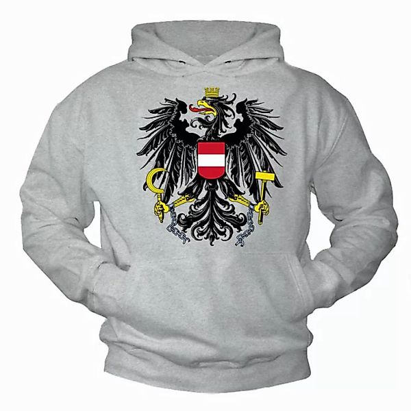 MAKAYA Kapuzenpullover Österreich Flagge Adler Motiv Fußball Em Wm Sweatshi günstig online kaufen