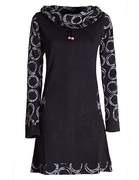 Vishes Jerseykleid Langarm Kleid Schal-Kleid Winterkleider Baumwollkleid El günstig online kaufen