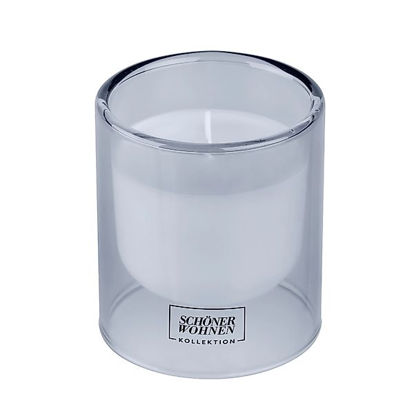 SCHÖNER WOHNEN Kollektion Duftkerze   ¦ blau ¦ Glas,Wachs ¦ Maße (cm): H: 8 günstig online kaufen