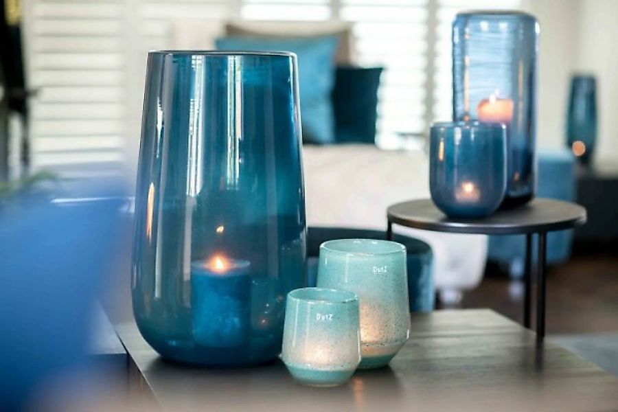 Vase Nita 1 - Tropical Blue - Höhe 30 cm; Durchmesser 24 cm günstig online kaufen