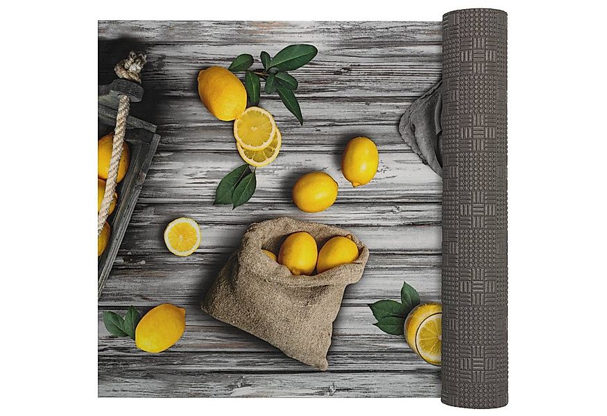 ANRO Küchenläufer LUIGI Zitronen pflegeleicht hochwertig Flurläufer Küchent günstig online kaufen