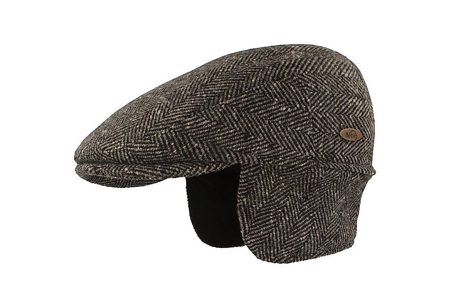 Fiebig Schiebermütze im Fischgrätmuster mit Ohrenschutz günstig online kaufen