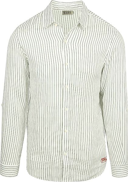Scotch and Soda Leinenhemd Streifen Weiß - Größe XL günstig online kaufen