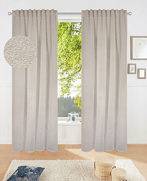 my home Verdunkelungsvorhang Fleuriss (1 St), Multifunktionsband, verdunkel günstig online kaufen