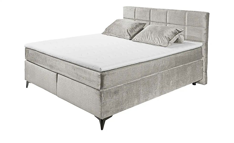 Boxspringbett  Navarra ¦ grau ¦ Maße (cm): B: 183 H: 113 Betten > Boxspring günstig online kaufen