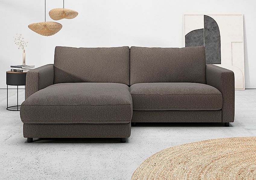 Home affaire Ecksofa "Ecksofa Jiro, L-Form, große Sitztiefe, Breite 226 cm" günstig online kaufen