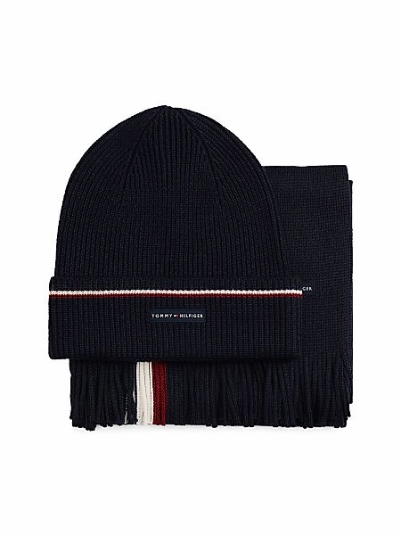 Tommy Hilfiger Beanie "TH RWB BEANIE & SCARF", in Geschenkbox, aus Wollmix günstig online kaufen