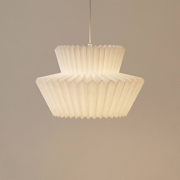 Lindby Hängeleuchte Magali, weiß, Papier, Ø 45 cm, E27 günstig online kaufen