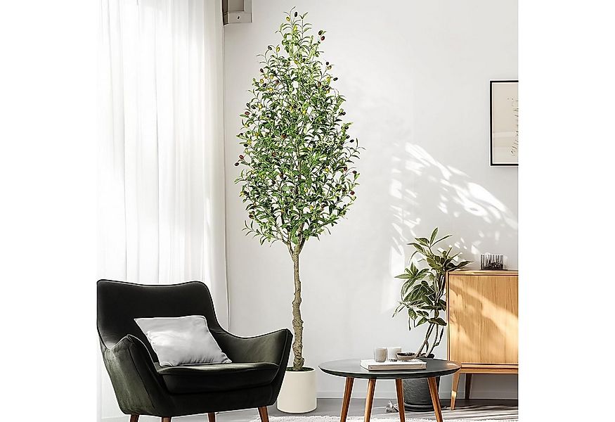 Kunstpflanze Olivenbaum, Höhe 210 cm, 1er, mit 96 Früchten, GarveeMore, Höh günstig online kaufen