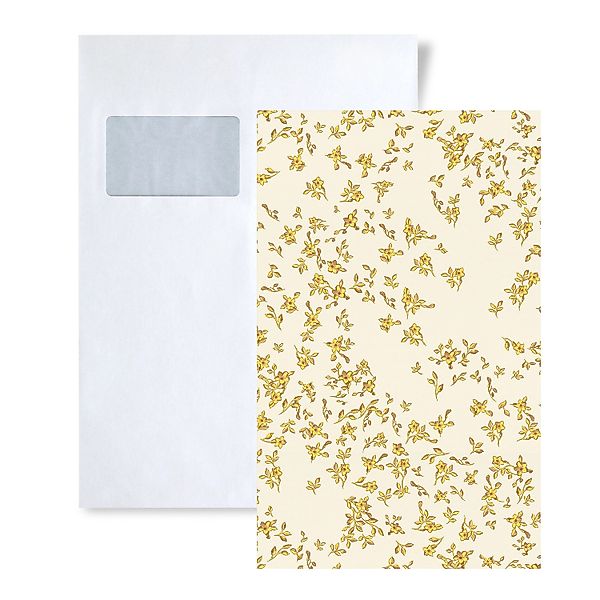 PROFHOME 1 MUSTERSTÜCK S-935855-GU DIN A4 MUSTER der Floral Tapete günstig online kaufen
