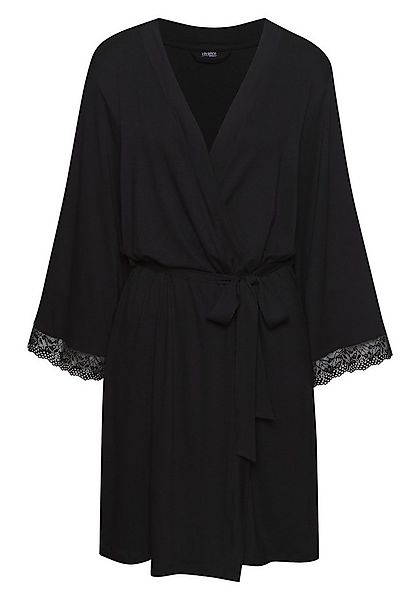 Vivance Dreams Kimono, Midilänge, Viskose, Kimono-Kragen, Gürtel, mit Spitz günstig online kaufen