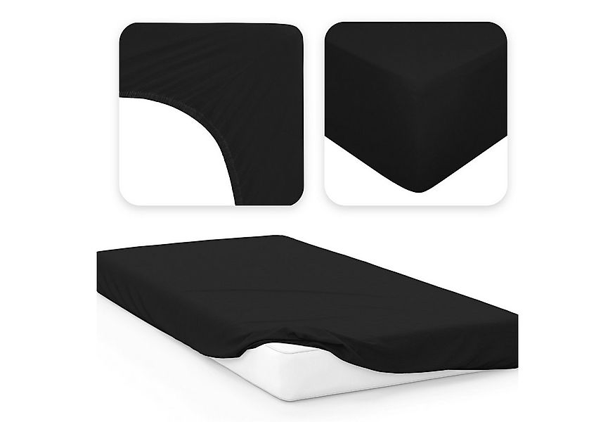 Jacobson Spannbettlaken BOXSPRING & ÜBERLÄNGE aus 100% Baumwolle, für hohe günstig online kaufen