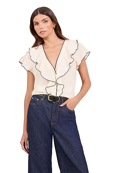 LIPSY Kurzarmbluse Lipsy Bluse mit Rüschen und kurzen Ärmeln, Regular (1-tl günstig online kaufen