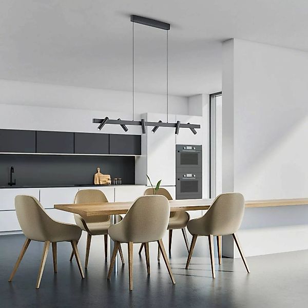 Helestra Coni LED-Hängeleuchte 6 Spots schwarz günstig online kaufen