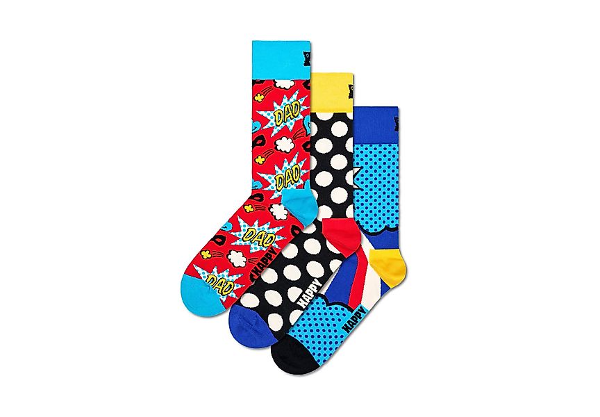 Happy Socks Basicsocken 3-Pack Super Dad günstig online kaufen